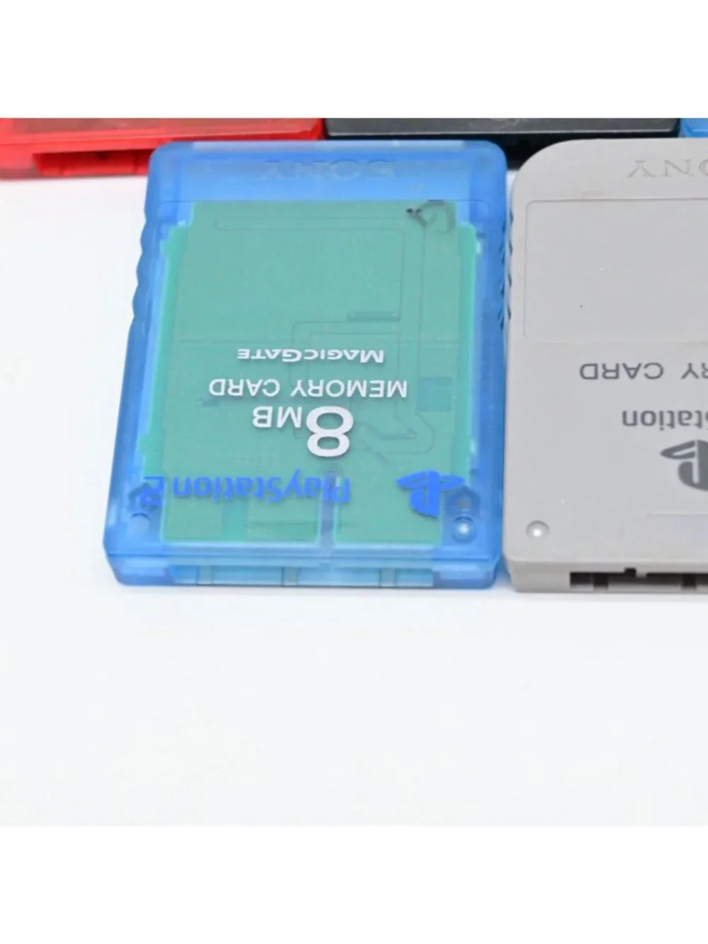 Playstation 1 & Playstation 2 Memory Card Bundle Of 5